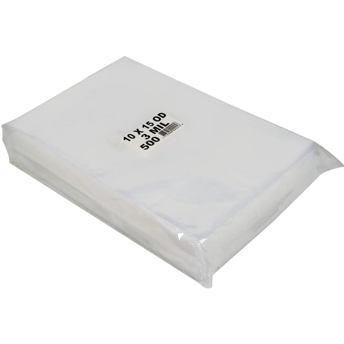 10"x15" Vacuum Bags - O.D. - 3 mil