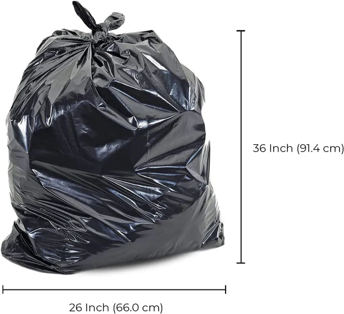 Garbage Bags - Regular - Black - 26"x36"