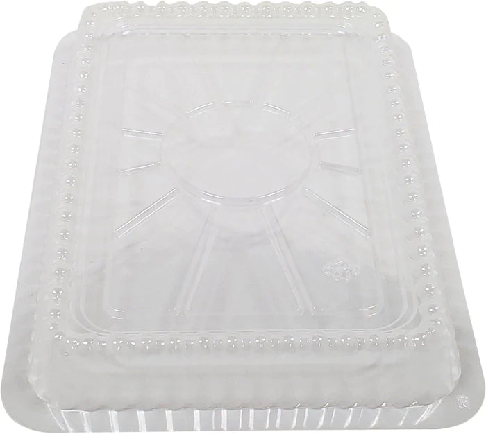 Dome Lids for 2 1/4 lb Oblong Pan - Clear