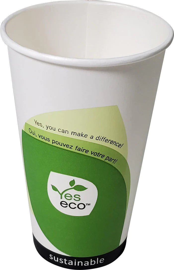 16oz PLA Single Wall Hot Paper Cup - Printed