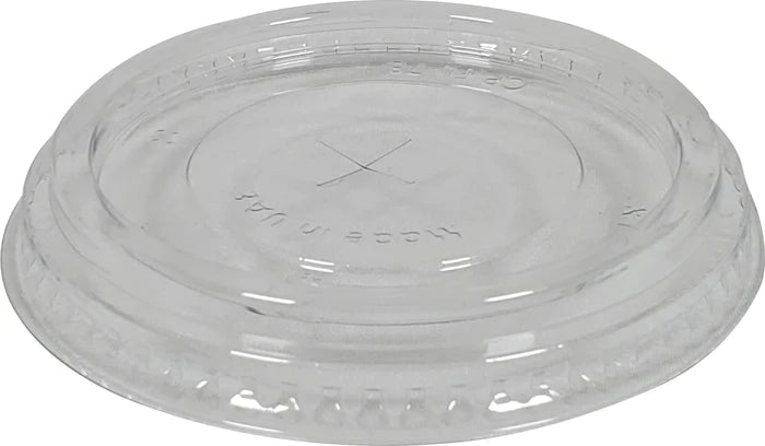 Clear Flat Lid - 78mm - 8-10oz Pet Cup