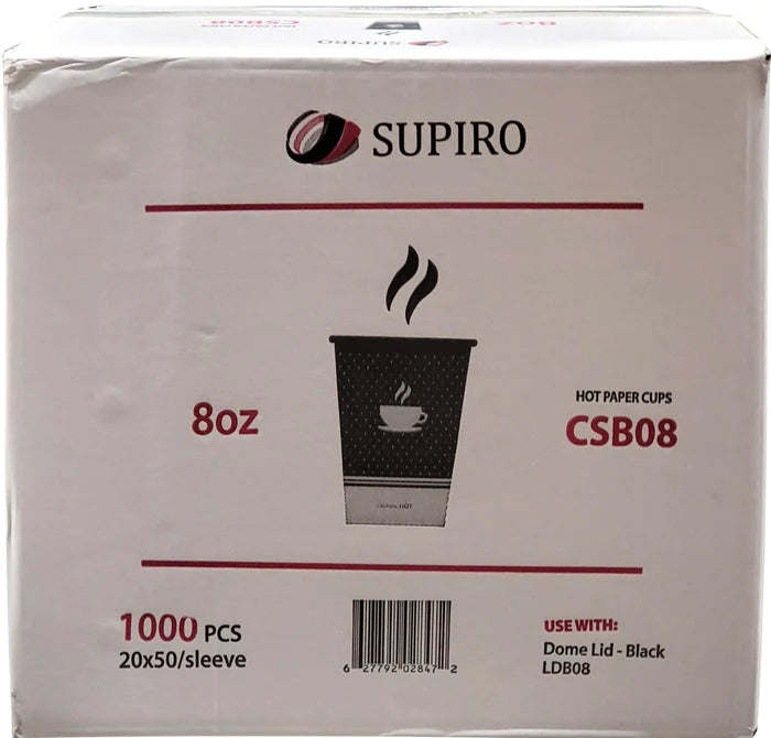 4oz Paper Cups - Ebony Print