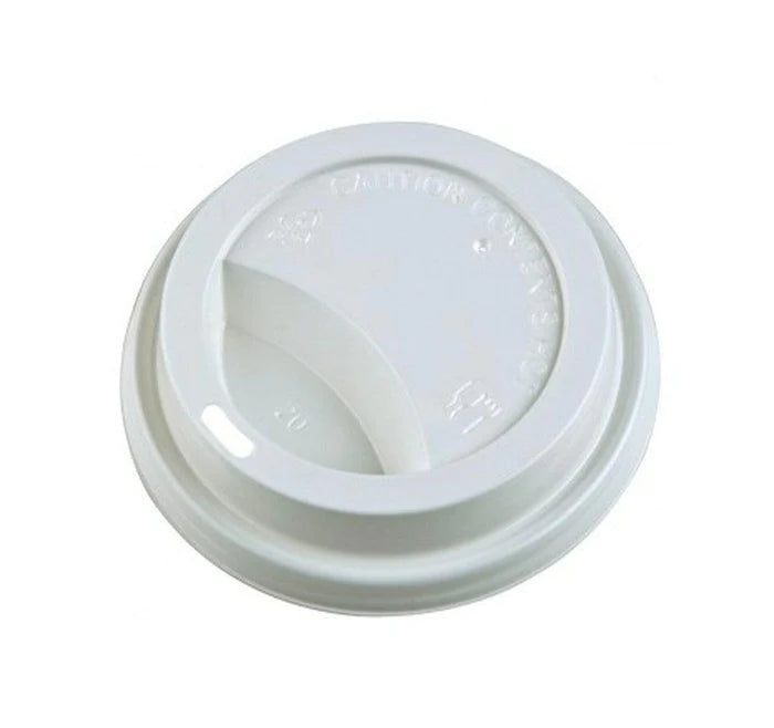 Dome Sip Lid for 8 oz Tall Hot Paper Cups - White - 8DL-W