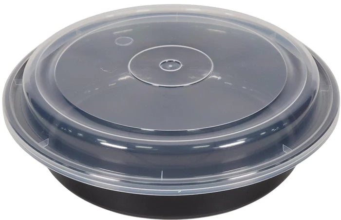8" Plastic Container Set Black