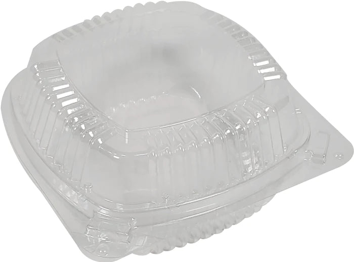 5" Hinged Plastic Container - Clear - #C18-1050
