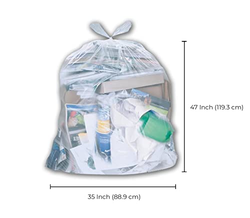 Garbage Bags - Strong - Clear - 35"x47"