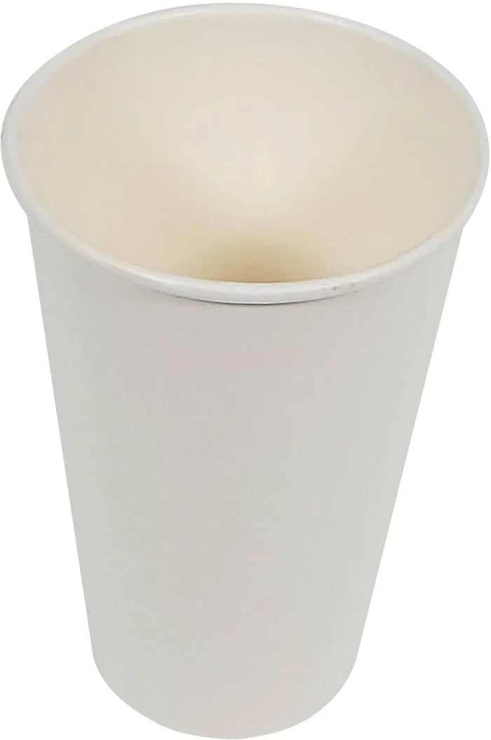 16 oz White Hot Paper Cups