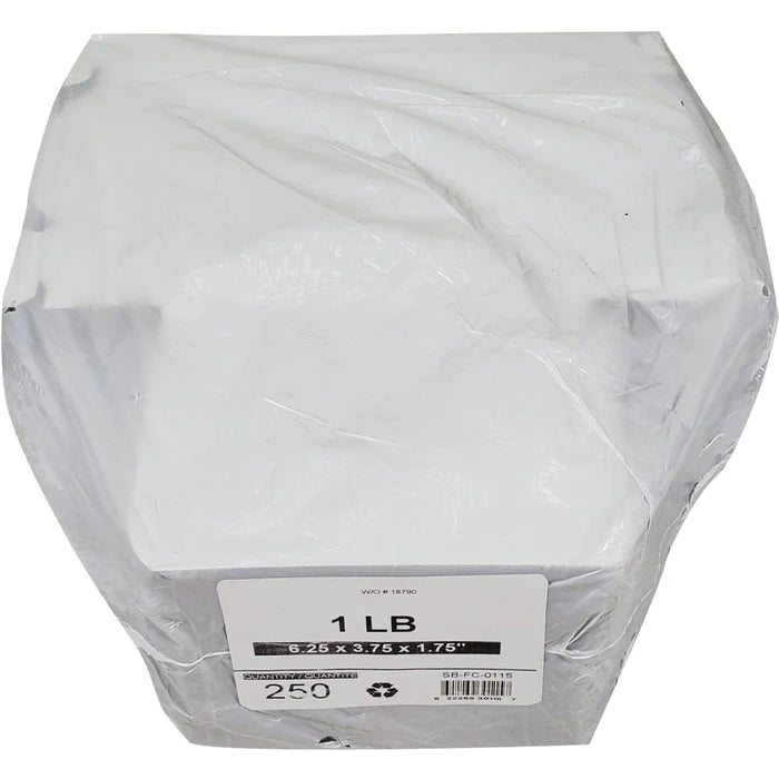 White Cake Boxes - 1 lb Canadian - 6¼x3¾x1¾
