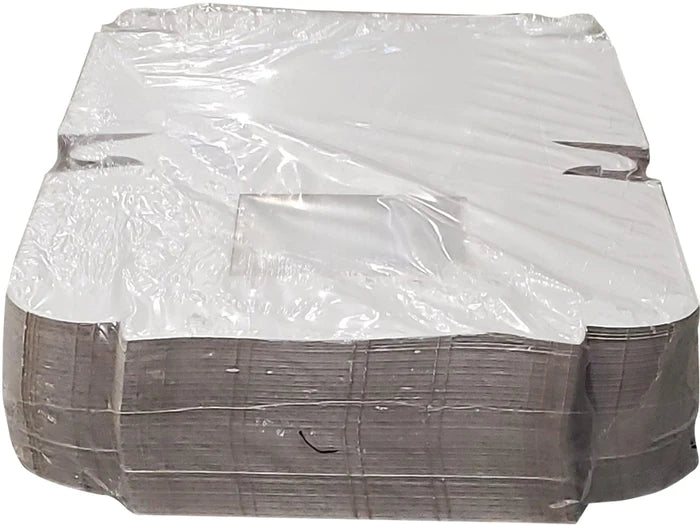 White Cake Boxes - W/Window - 9x9x2.5 (Pie Box)