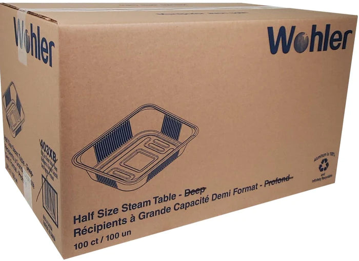 Half Size - Shallow - Aluminum Tray