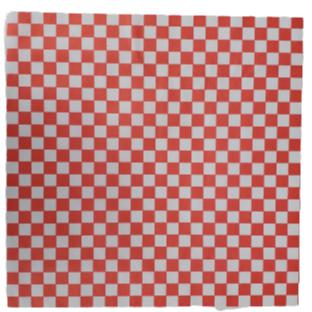 Checkered Sheets - Red - 14"x14" - 172050