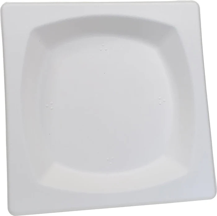 6 Inch Square Plate - Biodegradeable