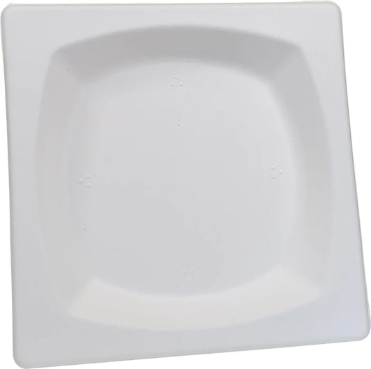 6 Inch Square Plate - Biodegradeable