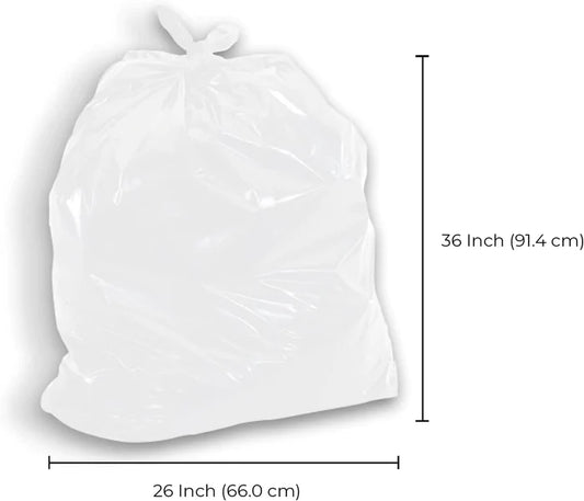 Garbage Bags - Strong - White - 26"x36"