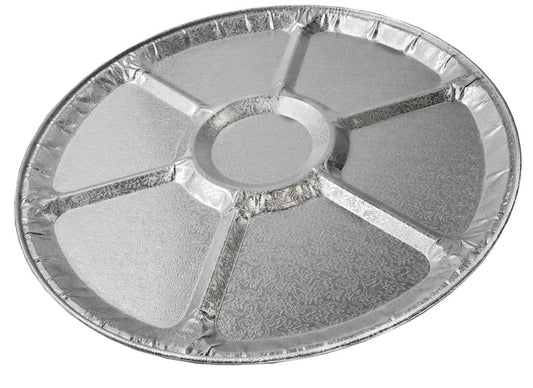 18" Silver Lazy Susan Catering Tray - 4018-100-25