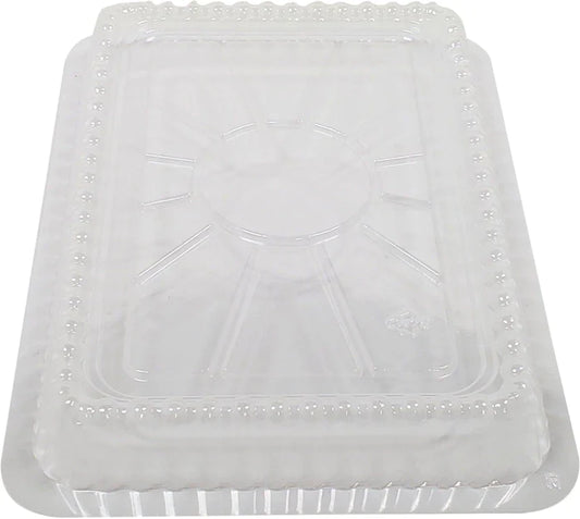 Dome Lids for 2 1/4 lb Oblong Pan - Clear