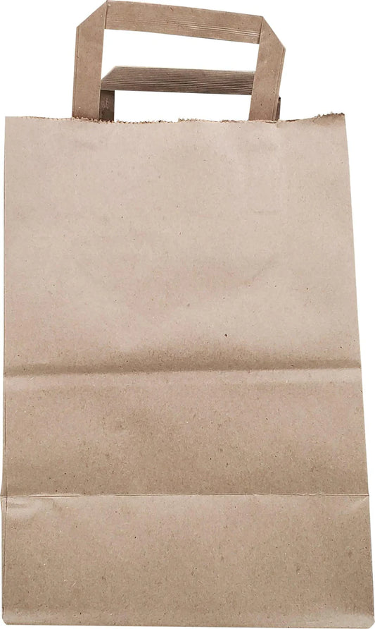 Eco-Craze - Kraft Paper Flat Handle Bag - 8x5x11