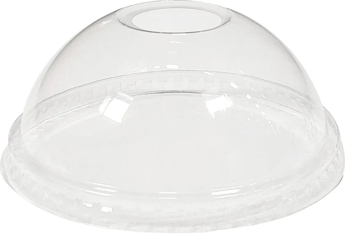 92mm - Dome Lids w/ Hole - For 12oz CP12