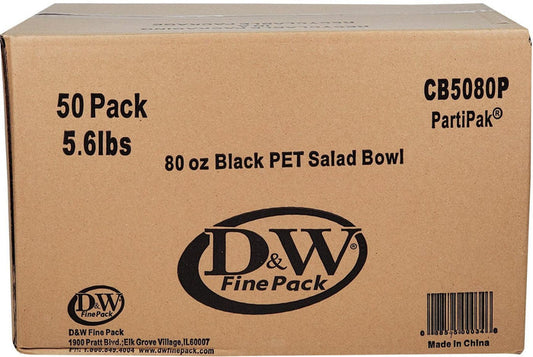 Salad Bowl - 80oz - Black - CB5080P