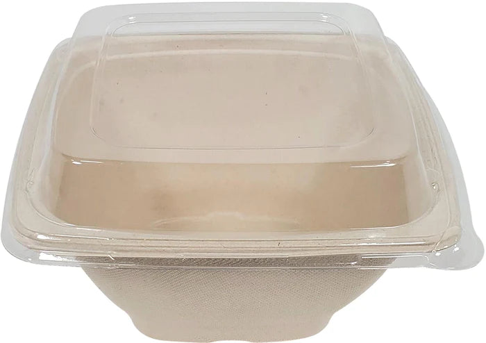 Natural Pulp Square Bowl 32oz