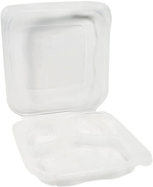 Hinged Container Extra Large - Clear 9.25x9.65x3 - 3 Comp. - CLX399-CL