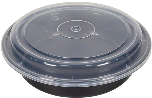 8" Plastic Container Set Black