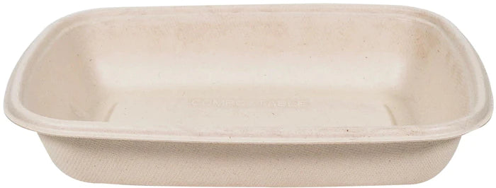 750ml Rectangle Natural Pulp Box - CR750