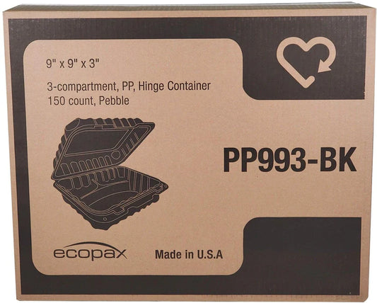 LR - 38oz - White Plastic Rectangular Container - LR38