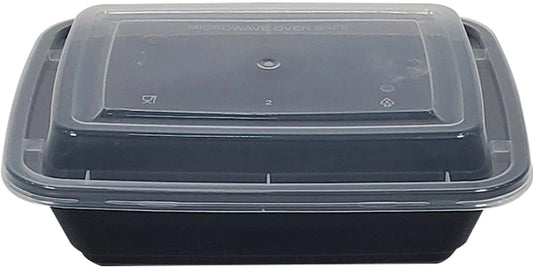 12oz Rectangle White Plastic Container