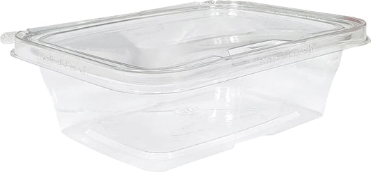 TS24 - Safe-T-Fresh - Tamper Resistant Plastic Hinged Container - Clear - 24 oz