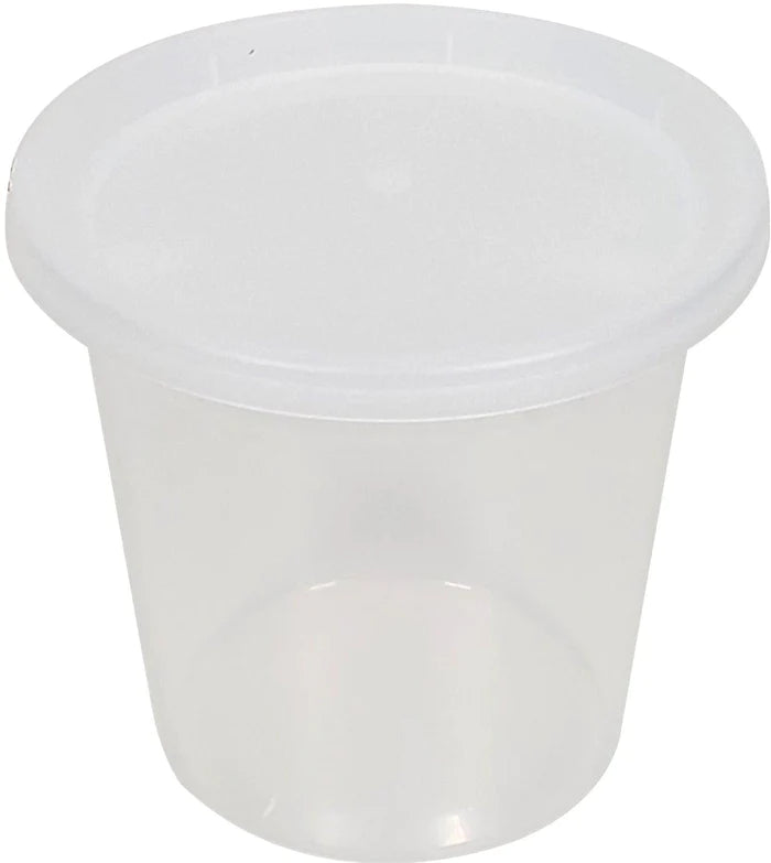 24oz Round Deli Container w/Lids