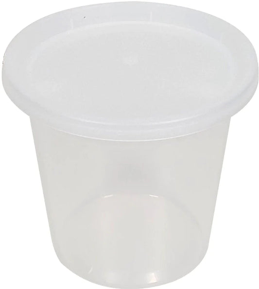 24oz Round Deli Container w/Lids