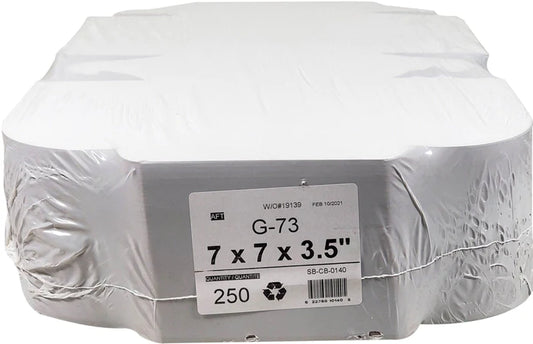 White Cake Boxes - 7x7x3½