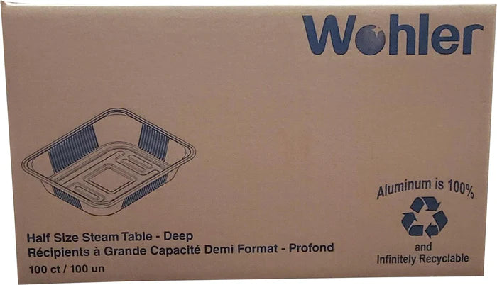 Aluminum Tray - Half Size - Deep